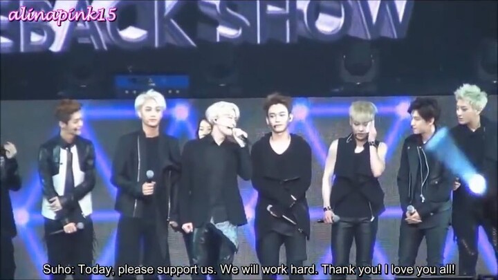 [ENG SUB] 140511 EXO Shanghai Comeback Showcase Member Intro + Chat