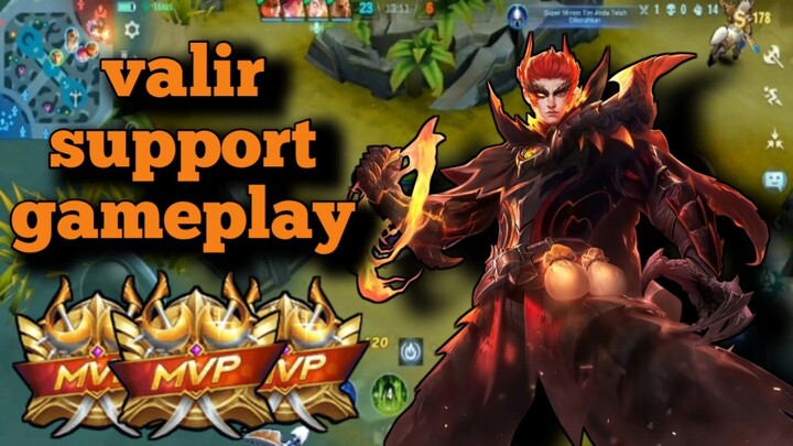 valir support gameplay ❗❗ dewa assist auto jadi mvp