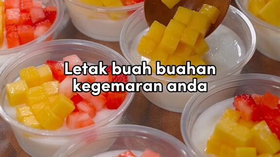 puding buah simple dan sedap 🥰