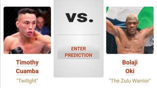 Timothy Cuamba VS Bolaji Oki | UFC Fight Night Preview & Picks | Pinoy Silent Picks