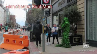 3 นำเสนอปฏิกิริยาที่ดีที่สุด แมนเชสเตอร์ ช่วงเวลาฮาๆ BushMan Prank 2021