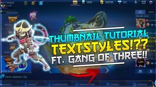 How to make Thumbnail for Mobile Legends 2021!! ft. Gang of 3 Font (Thumbnail Tutorial) | MLBB 🔥