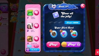 CANDY CRUSH SAGA LEVEL 137 (NEW VERSION)