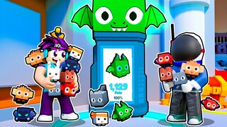 RACE To Get EVERY PET in Pet Simulator X... WINNER Gets HUGE DRAGON!