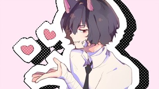 [Bungo Stray Dog Tulisan Tangan] Tango Kucing Dazai (Sedikit Hitam Ganda)