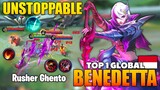 Top 1 Benedetta With 88,8% Current Winrate | Top 1 Global Benedetta Gameplay ~ Mobile Legends
