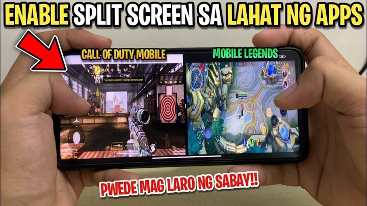 Enable SPLIT SCREEN Sa lahat Ng APPLICATION - Supported For All Devices