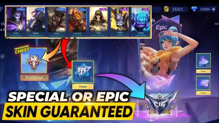 HOW TO GET SPECIAL OR EPIC SKIN FROM 515 PARTY BOX | MOBILE LEGENDS PARTY BOX REWARDS & MORE