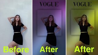 Studio sống ảo tại nhà mùa covid chỉ với một bức tường và picsart.