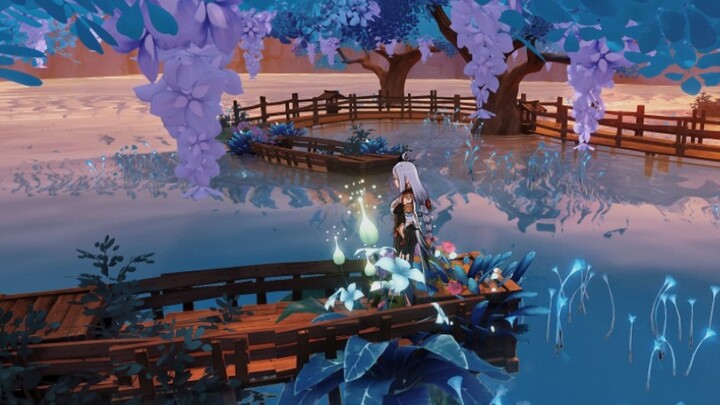[เก็นชินอิมอิมแพกต์.尘歌壶] Blue Dream | "ฉันมีเรือเต็มดอกไม้ ฉันจะรอคุณ ณ ที่ที่ตกลงกันไว้" | เกาะ Zhu