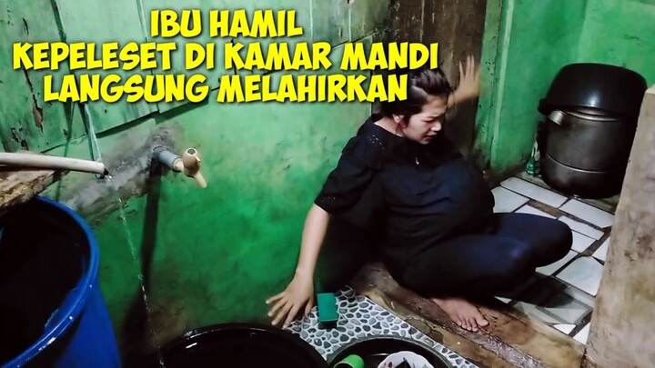 ibu hamil jatuh di kamar mandi langsung melahirkan