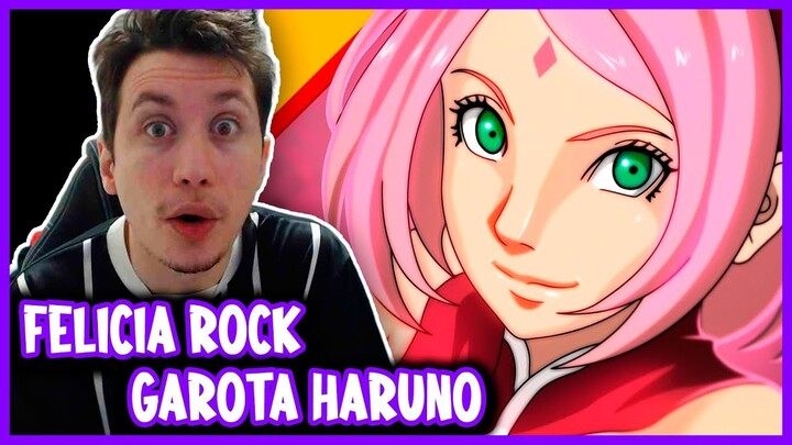 REACT GAROTA HARUNO - Sakura (Naruto) | Felícia Rock