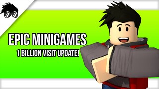 SO MANY PLAYERS!! | Roblox Epic Minigames 1 BIL Visit Update