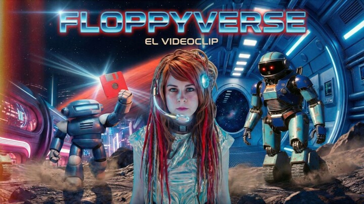Floppyverse 💾 Retro Sci-Fi Videoclip (Español) | AI Music