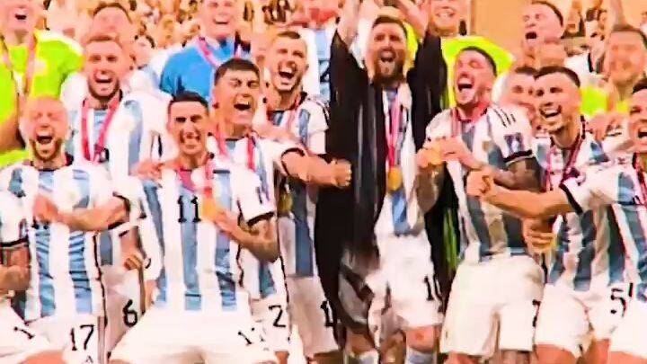 Messi lifting the FIFA World Cup 2022 ⚽🏆❤️