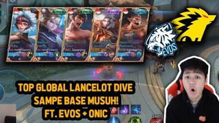 TOP GLOBAL LANCELOT PAKE LANCELOT DI DEPAN ANAK EVOS + ONIC ! - Mobile Legends