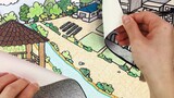 [Stop-motion animation] Turn the noisy city into a tranquil countryside | SelfAcoustic