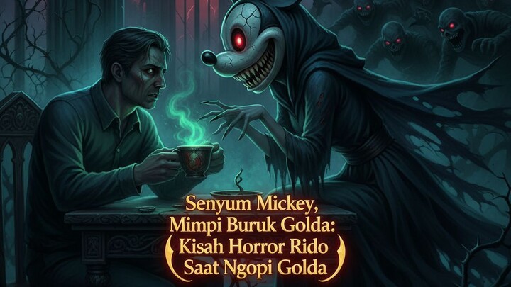 Senyum Mickey, Mimpi Buruk Golda •√ Kisah Horror Rido Saat Ngopi Golda⁉️