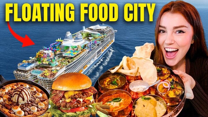 72 Hour FOOD CHALLENGE on the World’s BIGGEST Cruise Ship! - KarissaEats (1080p,