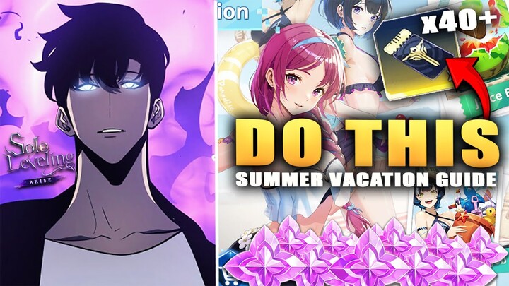 DON˙T DO THIS YET! GET 40+ FREE SUMMONS & WEAPONS! SUMMER VACATION EVENT GUIDE (Solo Leveling Arise)