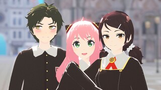 [MMD SPY×FAMILY] ﾗブﾚﾀｰ(Surat Cinta) dari ketiganya [Catatan tentang operasi usia]