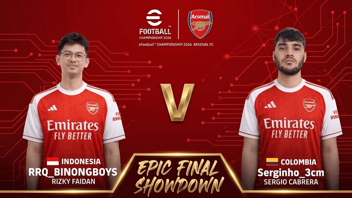 Indonesia vs Colombia | RRQ_Binongboys vs Serginho_3cm — eFootball Championship Arsenal FC