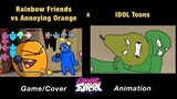 Rainbow Friends vs Annoying Orange “SLICED FRIENDS TO YOUR END” | GAME x FNF Animation