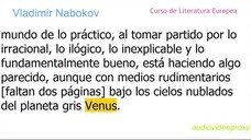 Vladimir Nabokov - Curso de Literatura Europea 5/5