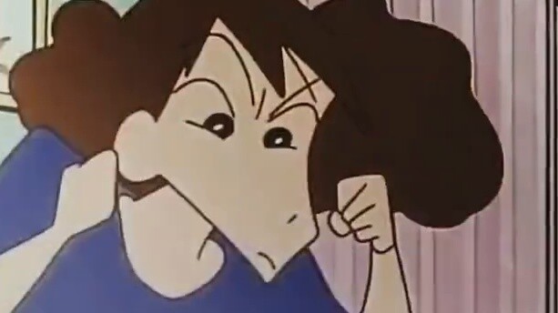 Shin-chan is so brave