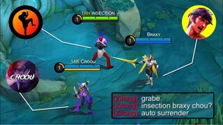 iNSECTiON + BRAXY + CHOOU = ?? (ENEMY AUTO SURRENDER!)