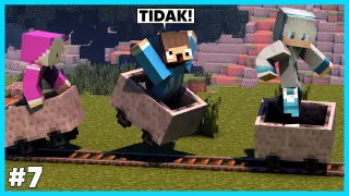 MIPAN & ZUZUZU Membuat Kereta Roller Coaster Paling Besar Di Dunia Minecraft - Minecraft Survival #7