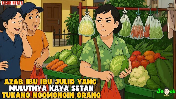AZAB IBU IBU JULID YANG MULUTNYA KAYA SETAN TUKANG NGOMONGIN ORANG  ANIMASI