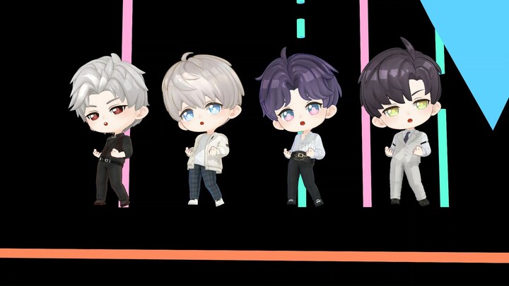 Rinku Boys new member joins!! Four-person dance version