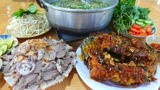 Đám Giỗ Miền Tây #1 • Cháo Lưỡi Heo, Cá Lóc Sốt Me “Sương Sương” Đêm Nhóm Họ | MTQH