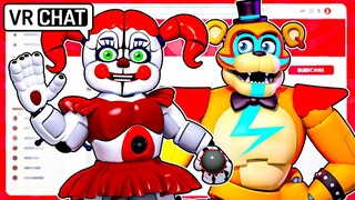 Circus Baby and Glamrock Freddy Become YouTube Stars in VRCHAT