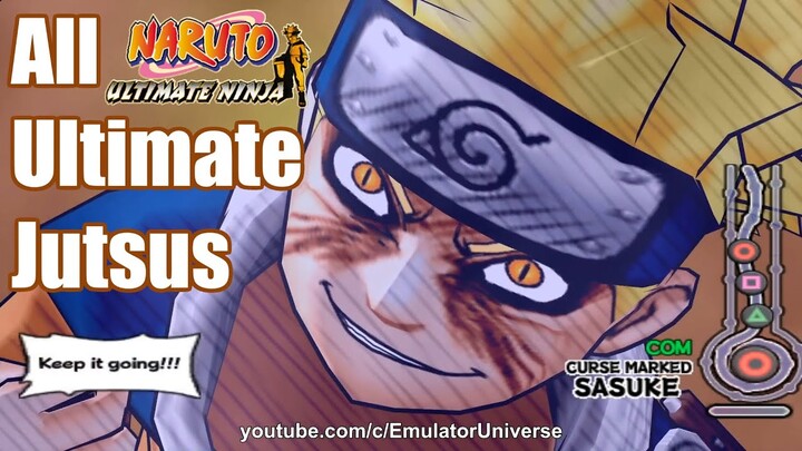 Naruto: Ultimate Ninja - All Ultimate Jutsus 1080p 60FPS