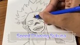 Speed Drawing Sukuna From jujutsu kaisen