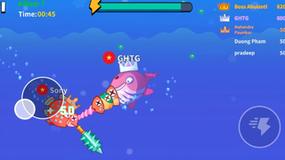 Trở thành Cá Huggy, Poppy... đại náo biển cả trong game moblie Fish.io - GHTG (1