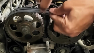 Engine belt replacement