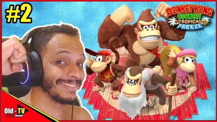 Espantandos os vikkings da floresta - Donkey Kong Country Tropical Freeze  _ 4K