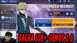 🔥🔥GACHA GENOS SSR+!! TERLALU OVER DAMAGE INI CHARACTER!! - ONE PUNCH MAN ROAD TO HERO 2.0