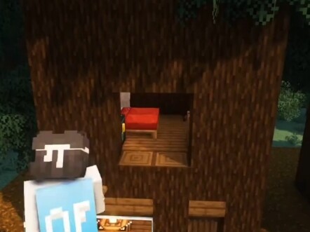 Minecraft: เกมบ้านต้นไม้เอาชีวิตรอดสำหรับผู้เล่นสองผู้เล่นมือใหม่!