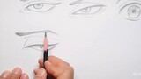 วิธีการวาดดวงตาของเด็กผู้ชาย? สาธิตวิธีการวาดตาแบบต่างๆ สอนวาดตาอนิเมะสำหรับมือใหม่
