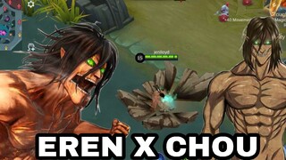 EREN AS CHOU SKIN IN MOBILE LEGENDS 😱