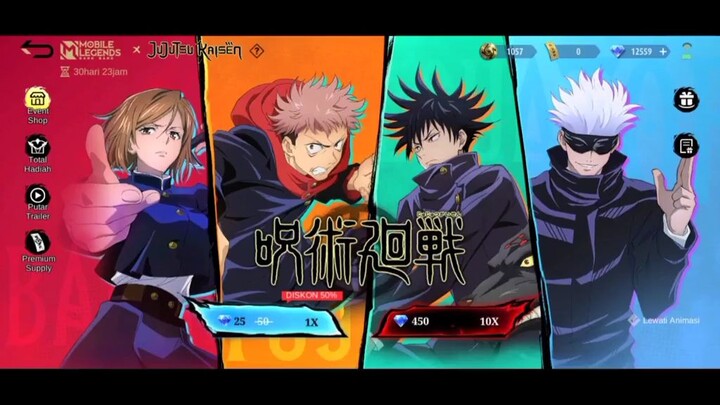 5600Dm Gaca Event Jujutsu Kaisen 🔥 Mobile Legends