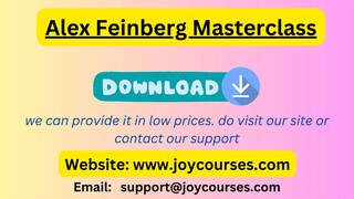 Alex Feinberg Masterclass