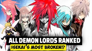 All 13 Demon LORDS RANKED Weakest to STRONGEST | That Time I Got Reincarnated as a Slime