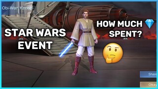 HOW MANY DIAS SPENT FOR THE NEW STAR WAS SKIN? | MLBB | STAR WARS EVENT