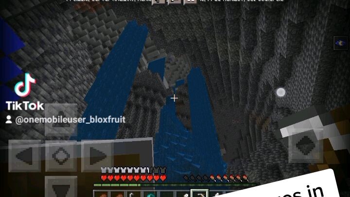 Found one of the biggest caves in Minecraft BTW follow me on tiktok user:onemobileuser_bloxfruit