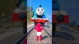 GTA V SPIDER KIDS SAVED BY FRANKLIN  FROM THOMAS THE TANKE ENGINE #shorts #trains